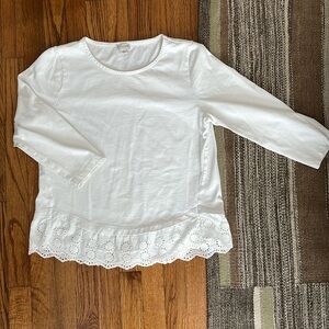 J. By J. Crew Eyelet Lace Top